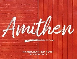 Amithen Brush font