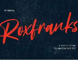 Roxfranks font