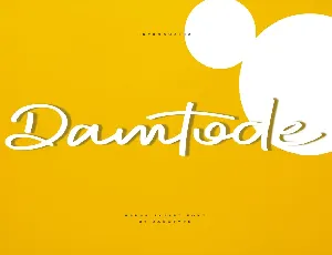 Damtode font