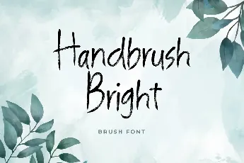 Handbrush Bright font