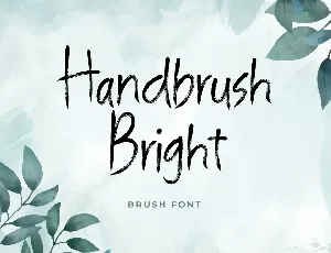 Handbrush Bright font