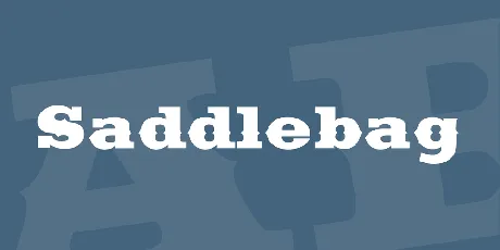 Saddlebag font