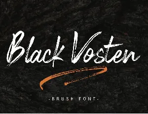 Black Vosten Personal Use font