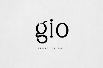 Gio font