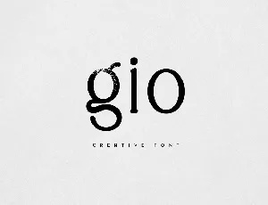 Gio font