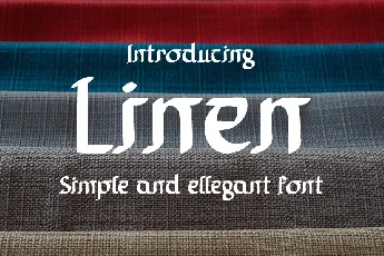 Linen font