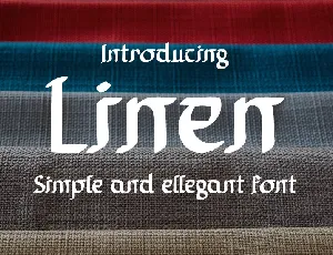 Linen font