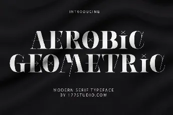 Aerobic Geometric font