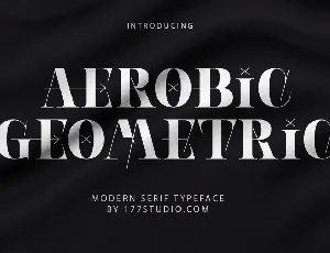 Aerobic Geometric font