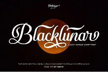 Blacklunar font