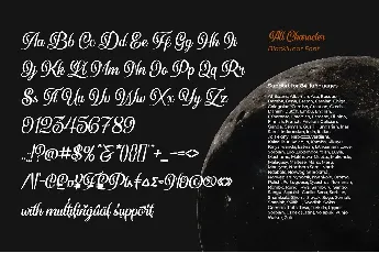 Blacklunar font