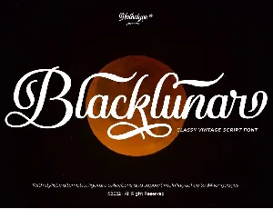 Blacklunar font