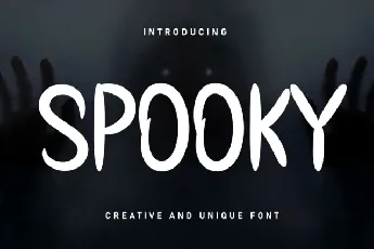 Spooky Brush font