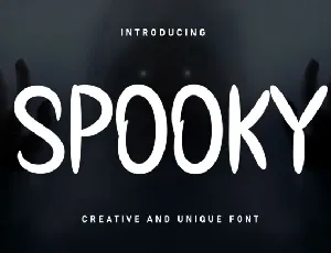Spooky Brush font
