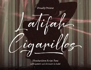 Latifah Cigarillos font