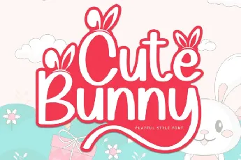 Cute Bunny Display font