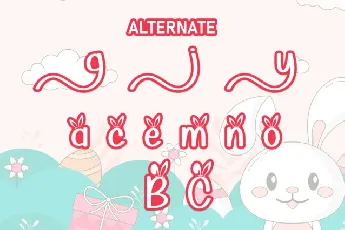 Cute Bunny Display font