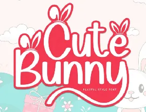 Cute Bunny Display font