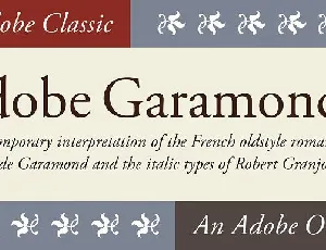 Adobe Garamond Family font