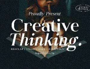 Creative Thinking font