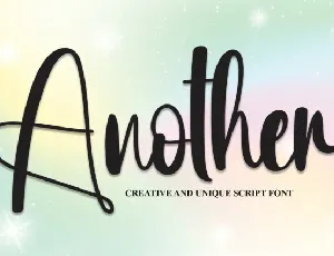 Another Script font