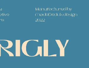 Trigly Demo font