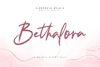 Bethalora font