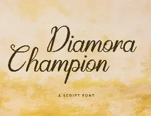 Diamora Champion font