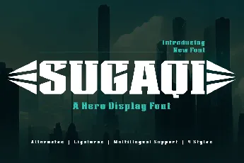 SUGAQI Trial font