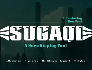 SUGAQI Trial font