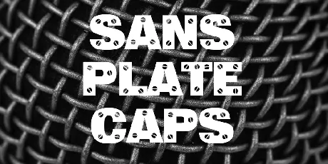 Sans Plate Caps font