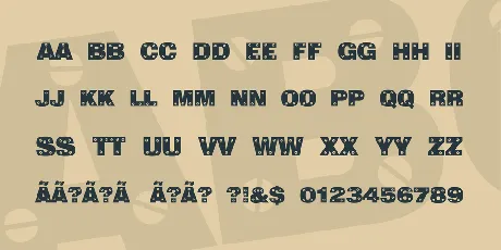 Sans Plate Caps font