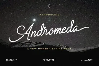 Andromeda Script font