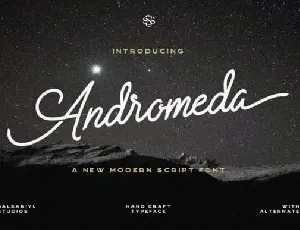 Andromeda Script font