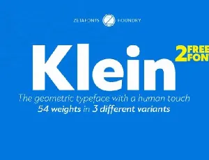 Klein Family font