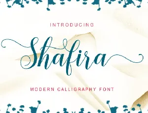Shafira Script font