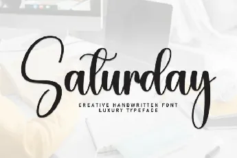 Saturday Script font