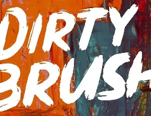 Dirty Brush font