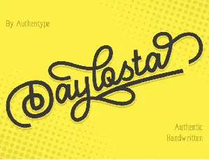 Daylosta Demo font