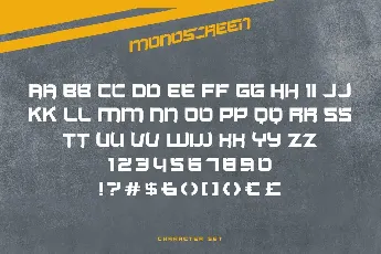 Monoscreen Demo font