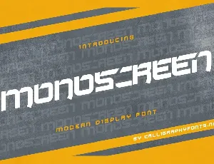 Monoscreen Demo font