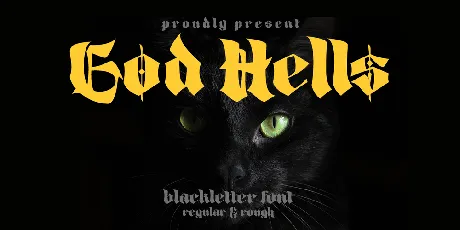 God Hells Demo font