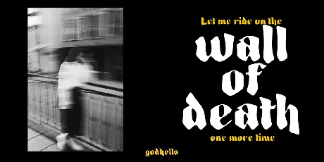 God Hells Demo font