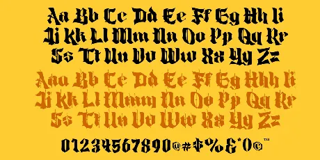 God Hells Demo font