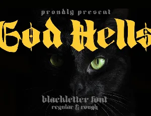 God Hells Demo font