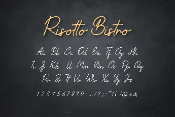 Risotto Bistro font