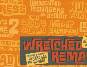 Wretched Remains BB font