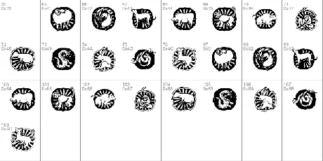 KR Chinese Zodiac font