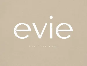 Evie font