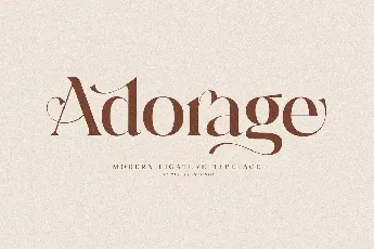 Adorage font